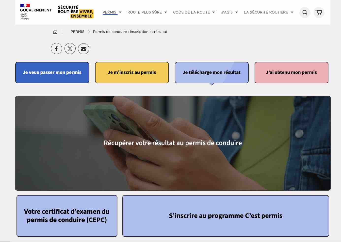 resultat des permis de conduire